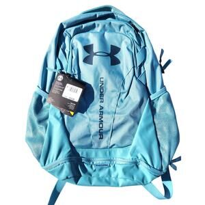 Under Armour UA Hustle 3.0 Backpack Blue Laptop School Sport Water Resistant